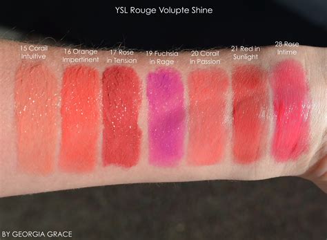 ysl rouge volupte lipstick swatches|ysl rouge volupte shine 47.